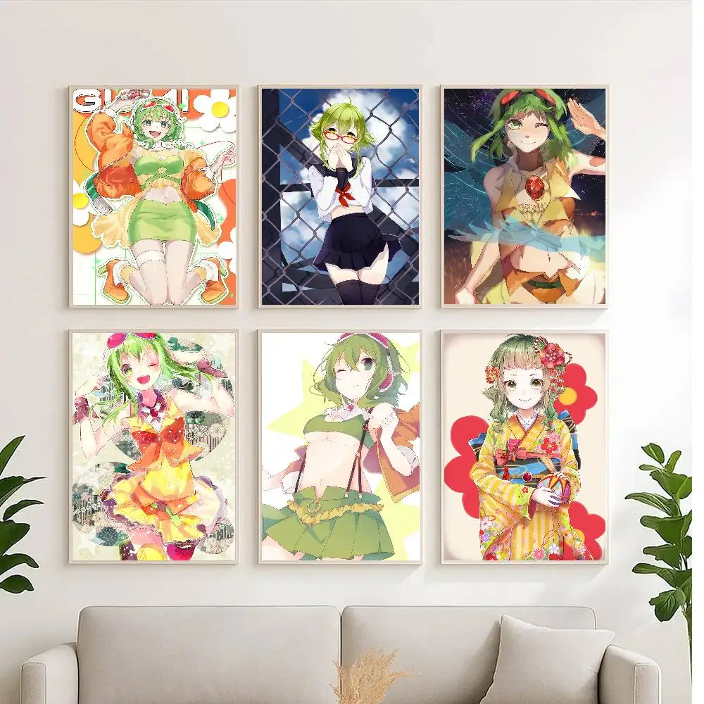 1pc Gumi Vocaloid Anime Poster High Quality Print Waterproof Wall Art Sticker For Bar Living Room Decor Gift