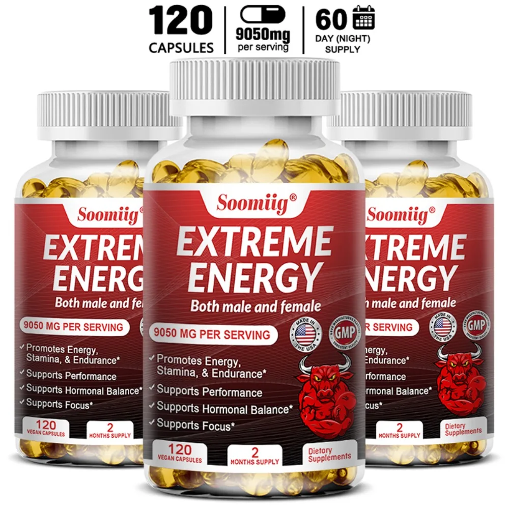 Extreme Energy Capsules - Hormone, Supports Focus and Energy Boost, Supporting Overall Health