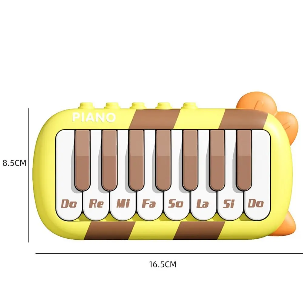 1pcs Early Education Mini Simulation Electric Keyboard Learning Music Electronic Piano Toy Multifunctional Light Instrument Toy