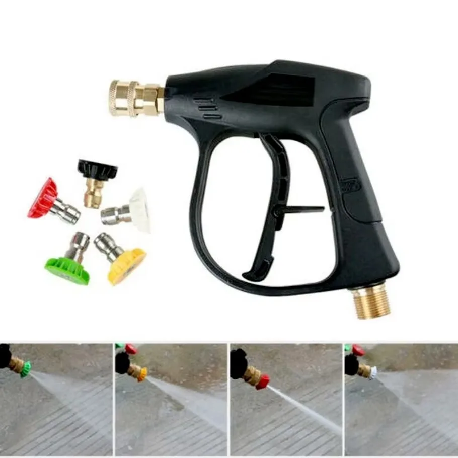 1×Trigger Spray Gun Car Cleaning Wash Pressure Inlet For Steam Car Washer