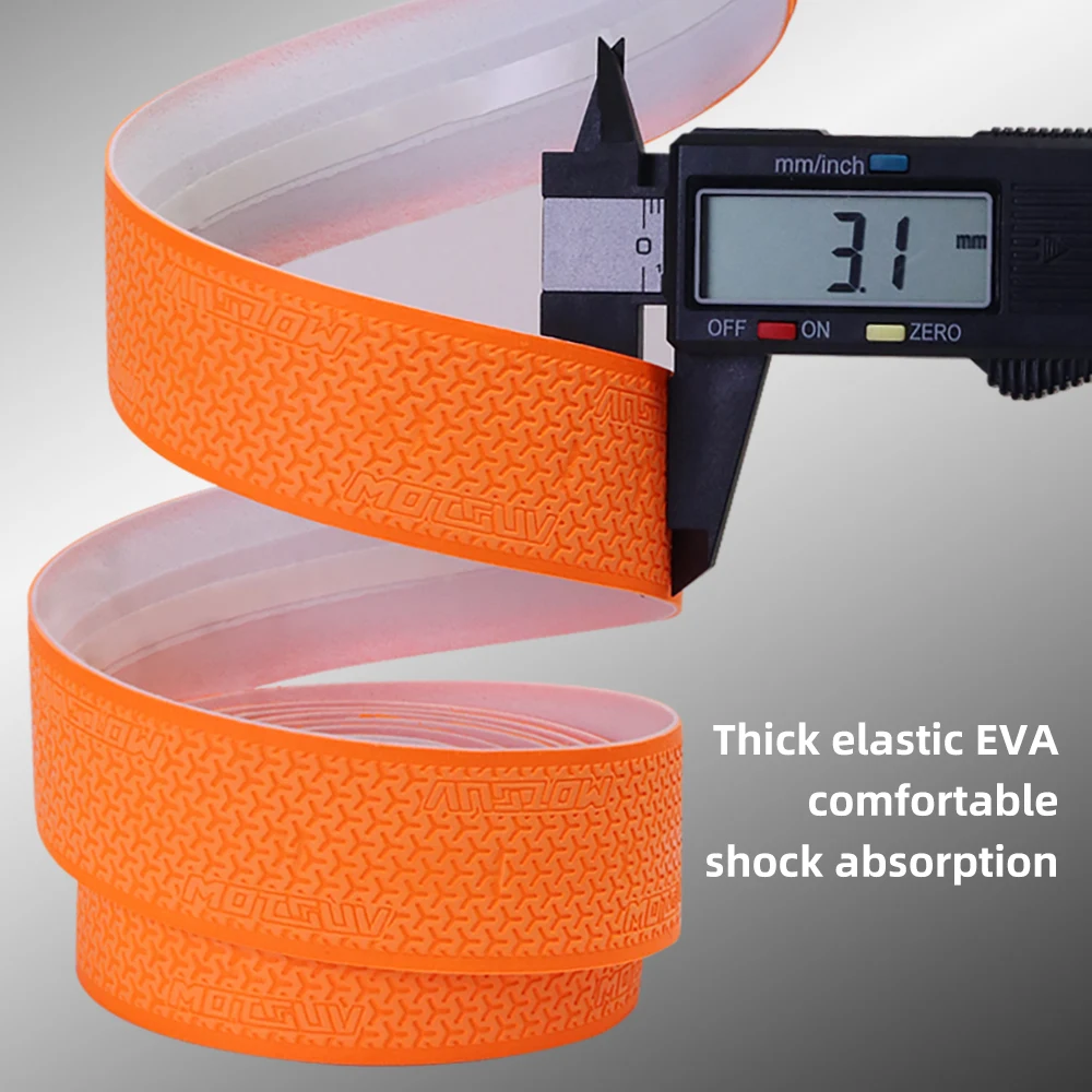 MOTSUV Road Bike Handlebar Tape Cycling EVA Soft Winding Handle Bandage Anti-slip Shock Absorption Speed Bicycle Accessories