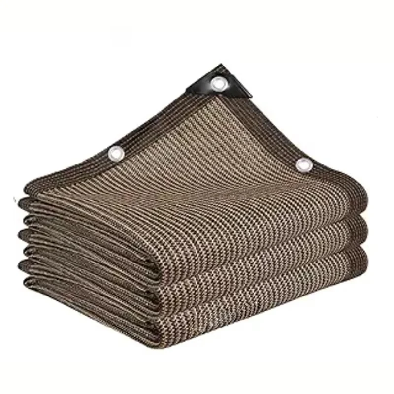 Anti UV Coffee Brown HDPE Sun Shade Sail Gazebo Sunblock Shade Cloth Sunshade Netting Terrace Balcony Screen Car Cover 2026