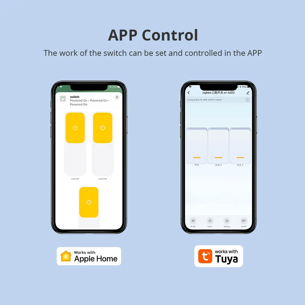 Zemismart Zigbee Smart Wall Light Switch US AU ไม่มี Neutral สวิทช์ทํางานร่วมกับ Tuya App Homekit Smartthings Alexa Google Home