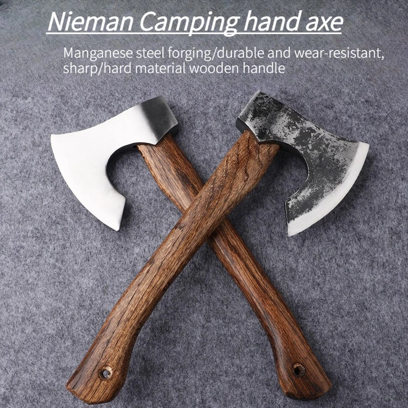 2026 High-quality Outdoor Classic Nieman T-actical Axe Household Firewood Splitting and Tree Cutting Axe Camping Forging Tool