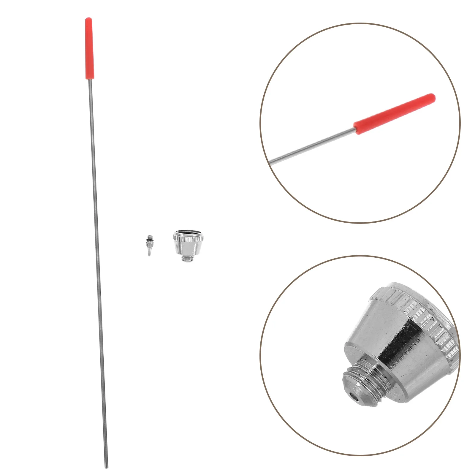 1Set Airbrush Nozzle Needle Cap Kit Precision Replacement Parts Repair Tool Sprayer Accessories Fluid Painting Nozzle