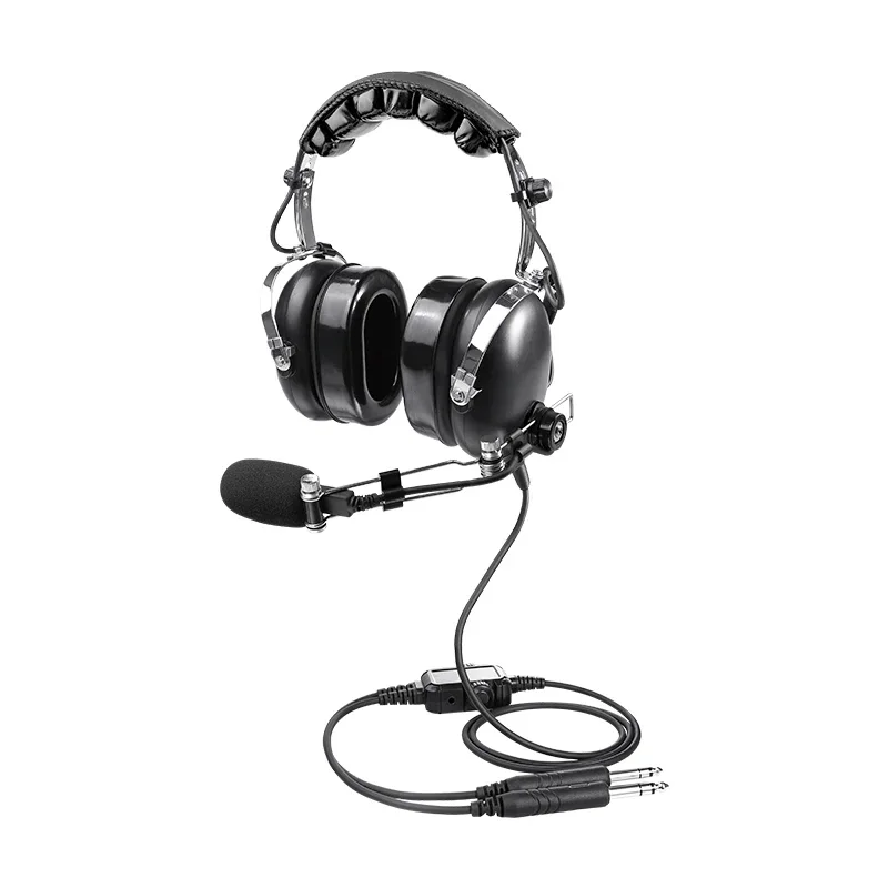 

PNR Passive Noise Reduction Pilot Aviation Headset With U-174U Connector For Helicopters