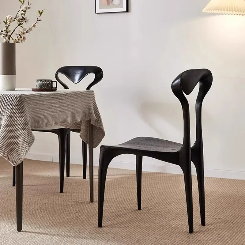 

Home leisure designer study chair minimalist design ash wood back chair
