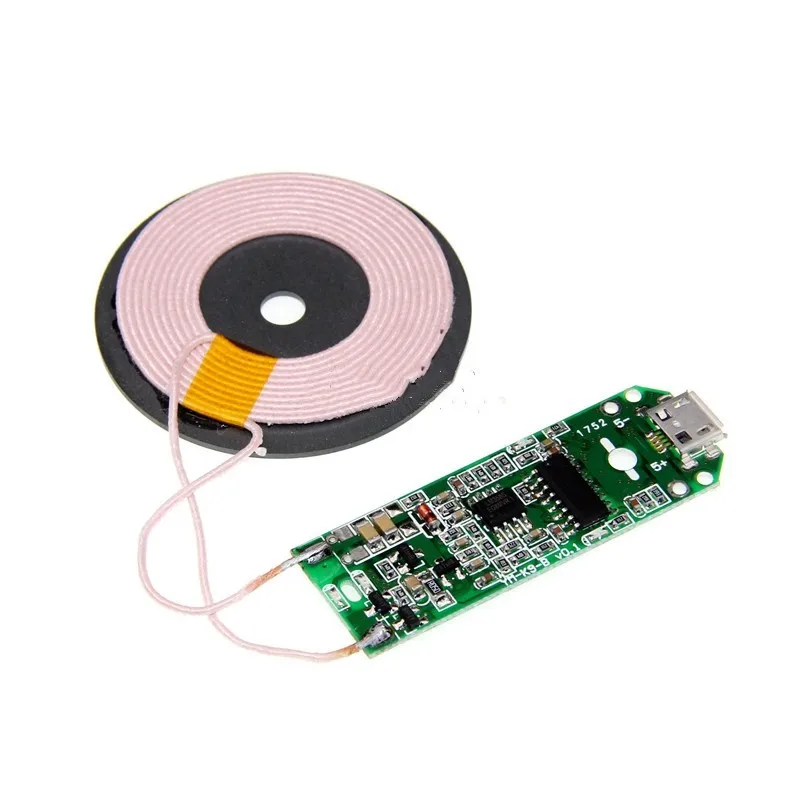 The New Wireless Charger Module Transmitter Base PCBA Board + Coil General QI Standard with LED Light Solution