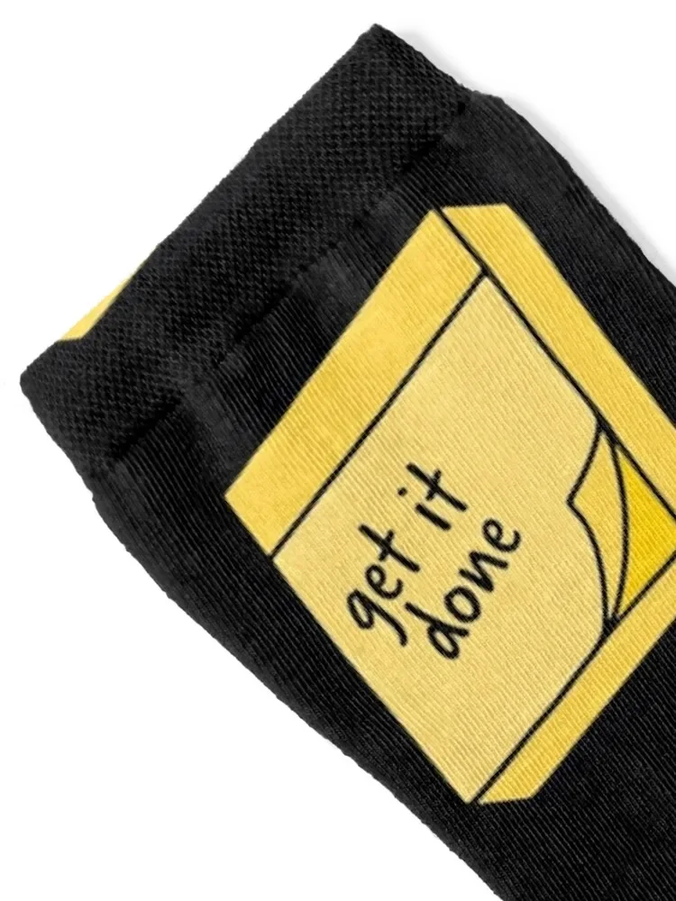 Get it Done Sticky Note Socks with print christmas gifts new year Socks Ladies Men's