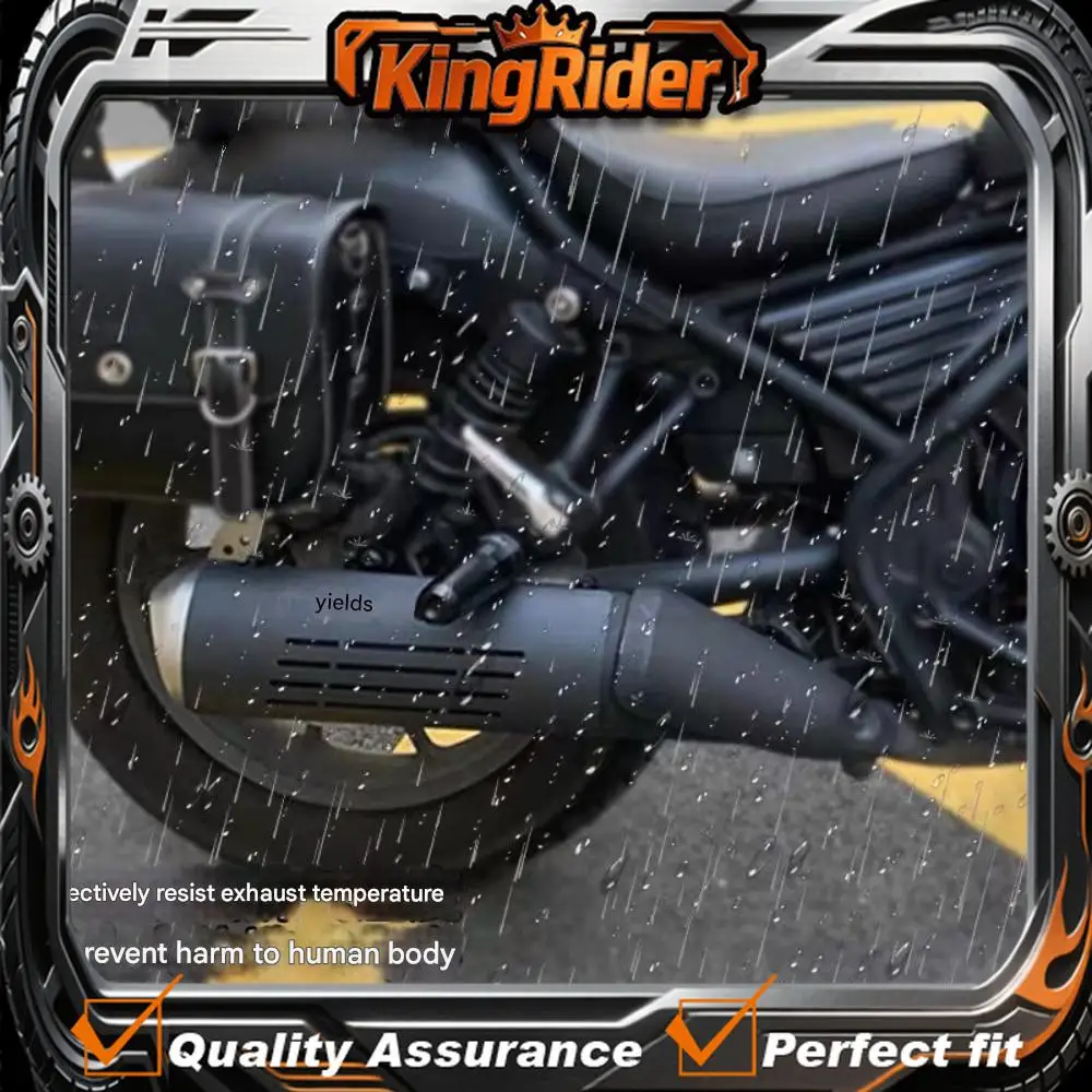【Supreme quality】Motorcycle-specific modified exhaust pipe heat shield/heat insulation cover for Rebel CMX300 500