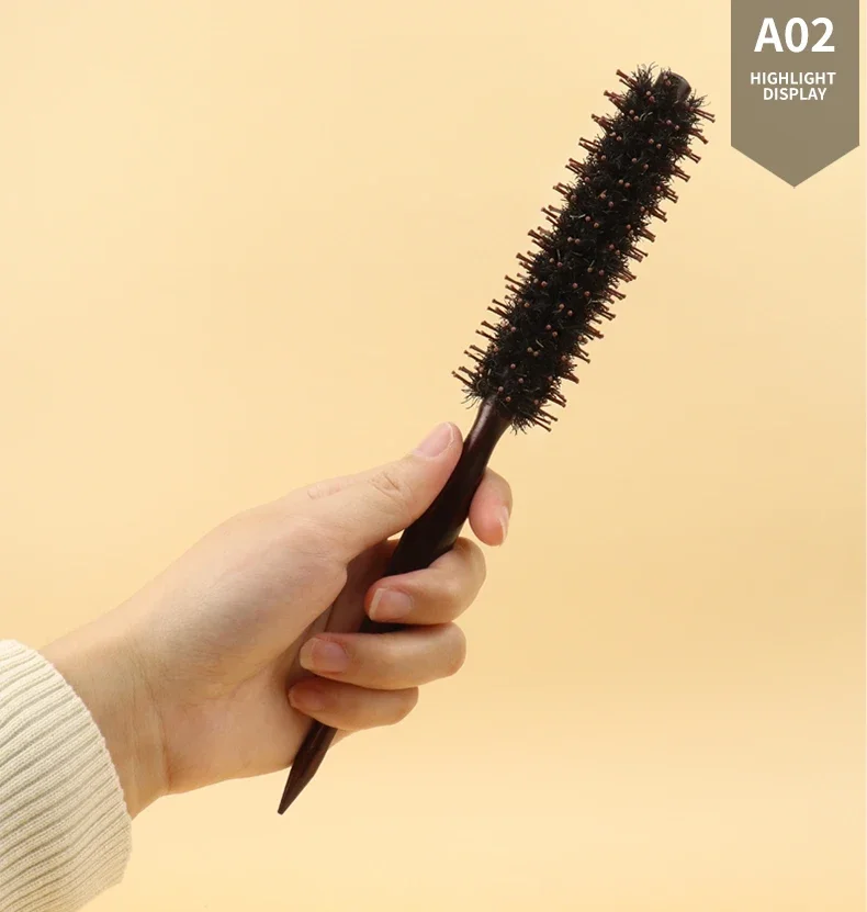 1pc professional anti-static curly hair comb bristle curling brush hair styling hair curling comb Special for real hair wigs