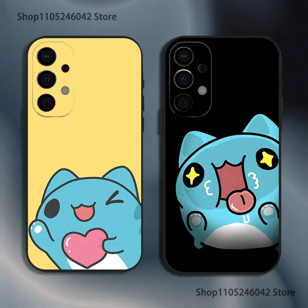 

Cute B-Bugcat Capoo Phone Case For Samsung S25,S24,S21,S22,S23,S30,Ultra,S20,Plus,Fe,Lite,5G Black Cover