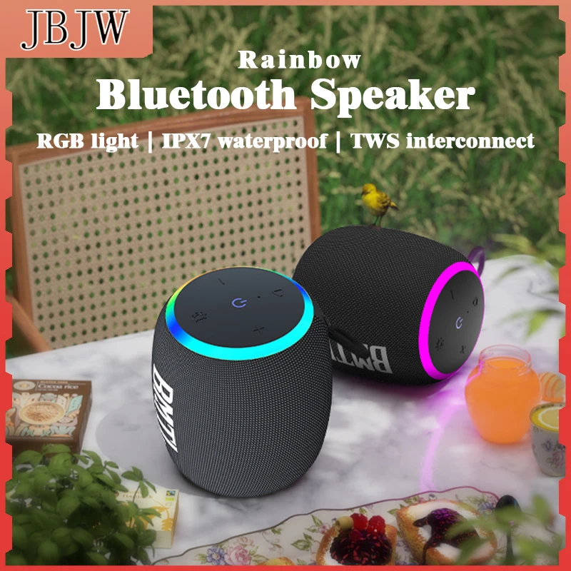 

XDOBO Portable High Fidelity Wireless Subwoofer Intelligent Touch Control RGB Light TWS Stereo IPX7 Waterproof Bluetooth Speaker