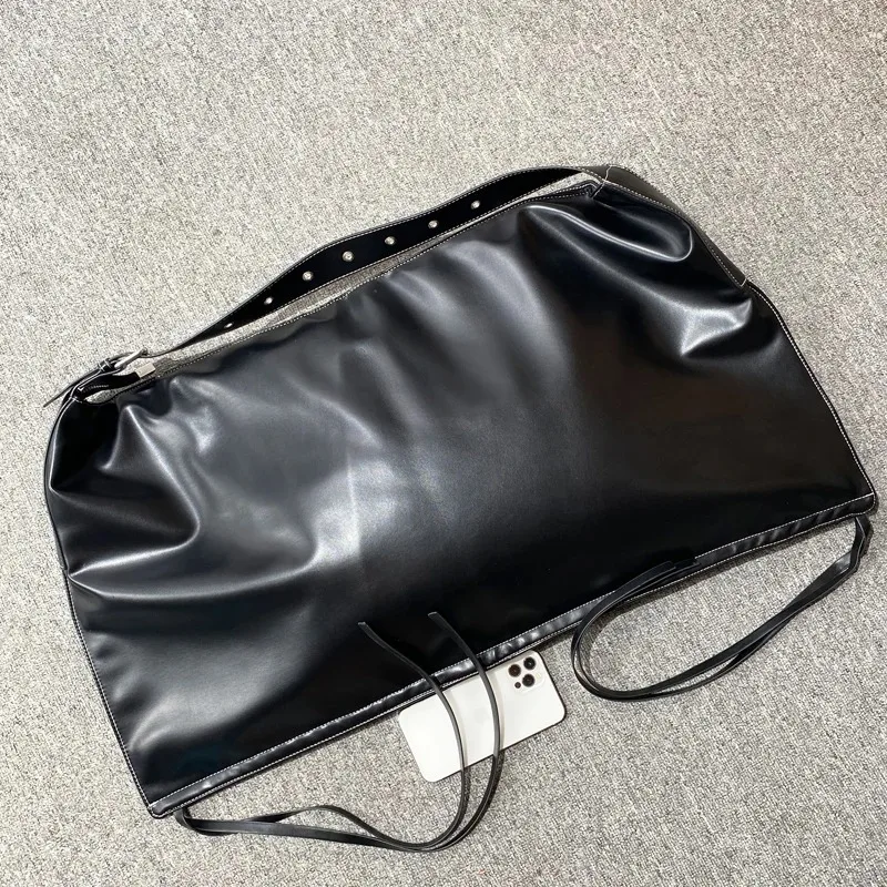 

Korean Casual Oversize Tote Bags For Women Luxury Designer Handbags Purses 2024 New In PU Large Capacity Slim Underarm Shoulder