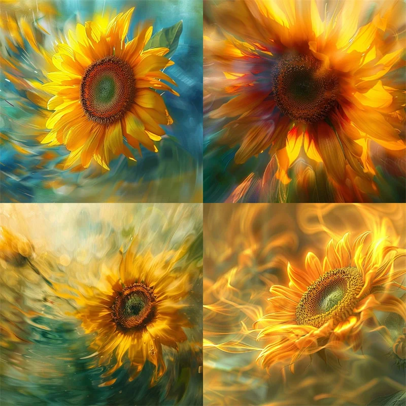 DIY Diamond Painting Sunflowers Cross Stitch Kit Mosaic Art Diamond Painting Full Circle/Square Diamond Home Decoration