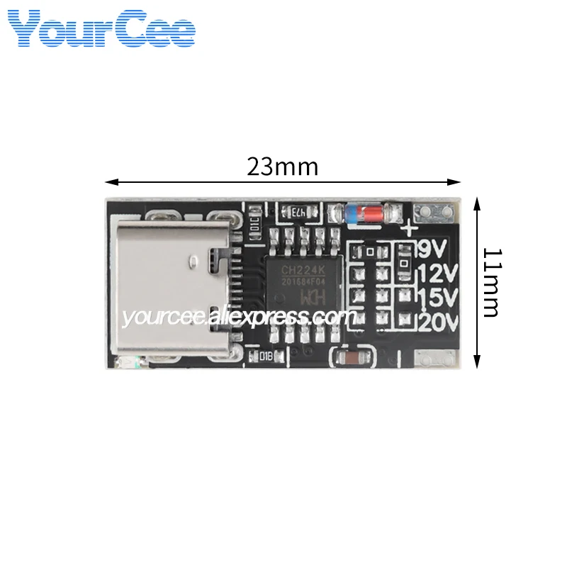 Picture 6: 10pcs/1pc PD/QC CTP9 multi-protocol decoy fast charging charger boost Step Up module 9V 12V 15V 20V adjustable TYPE-C USB