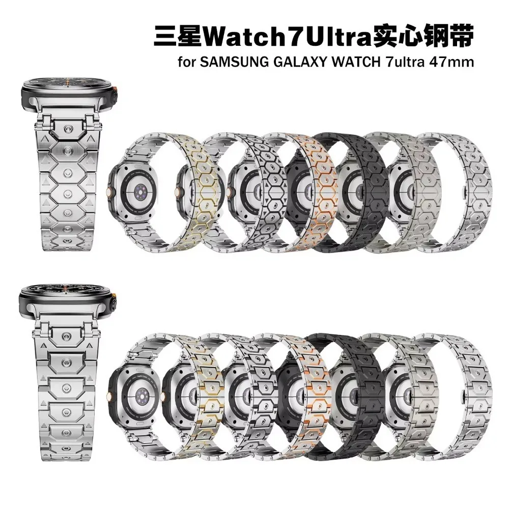 Металлический ремешок для Samsung Galaxy Watch Ultra 47 мм, ремешок для часов из титанового сплава Galaxy Watch Ultra 47 мм, браслет, аксессуары