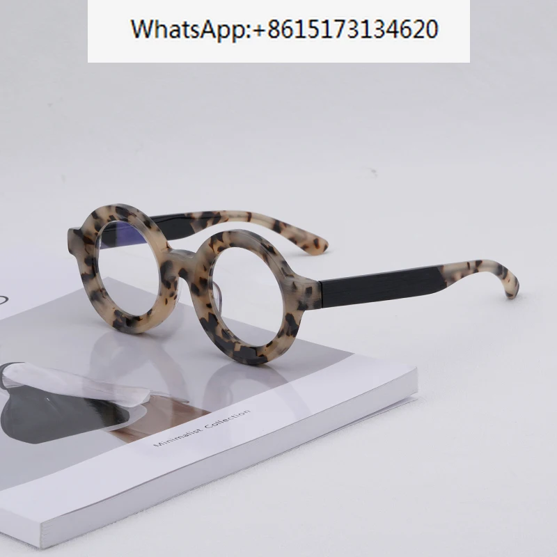 

Japanese Round Acetate Original Glasses Frames High Quality Men Myopia Classical Eyeglasses Women Prescription Eyewear 244