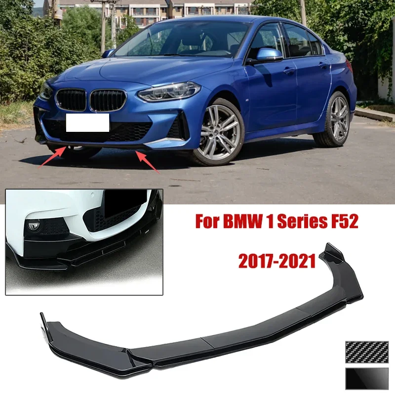 5pcs Front Bumper Shovel For BMW 1 Series F52 2017-2021 Spoiler Front Bumper Deflector Anti Scratch Protection Device