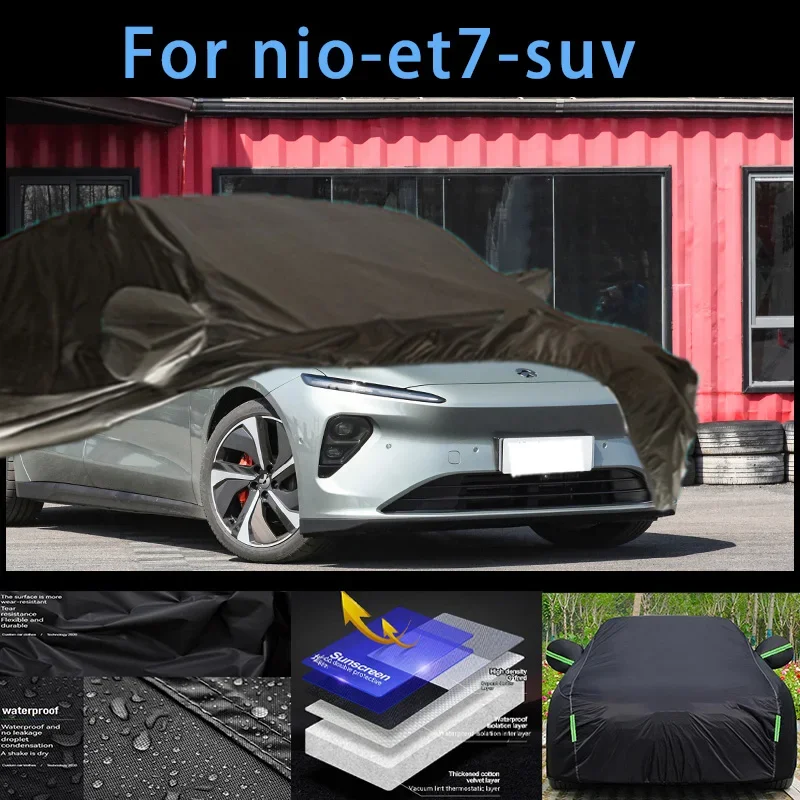 

For nio-et7-suv Outdoor Protection Full Car Covers Snow Cover Sunshade Waterproof Dustproof Exterior Car accessories