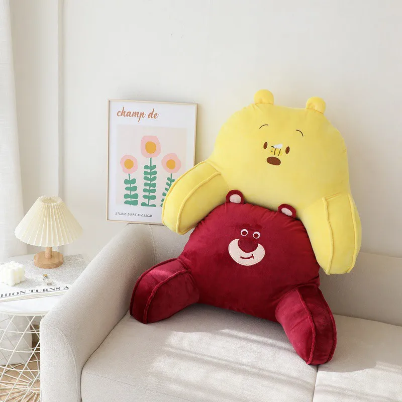 Disney Strawberry Winnie The Pooh Lumbar Pillow Office Lumbar Chair Lumbar Cushion Car Waist Cushion Cushion Sofa Pillow Bed