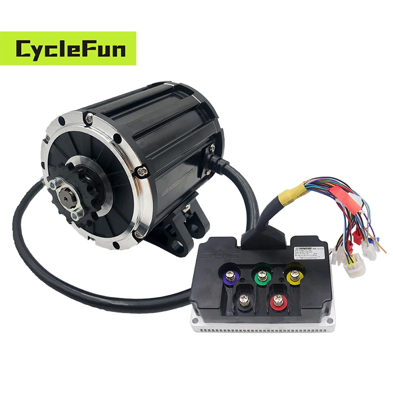 

Двигатель QS120 2 кВт 70H 72В с датчиком Холла и контроллером FarDriver ND72340 V2 48В/72В 120А (340А на фазу) для электросамоката