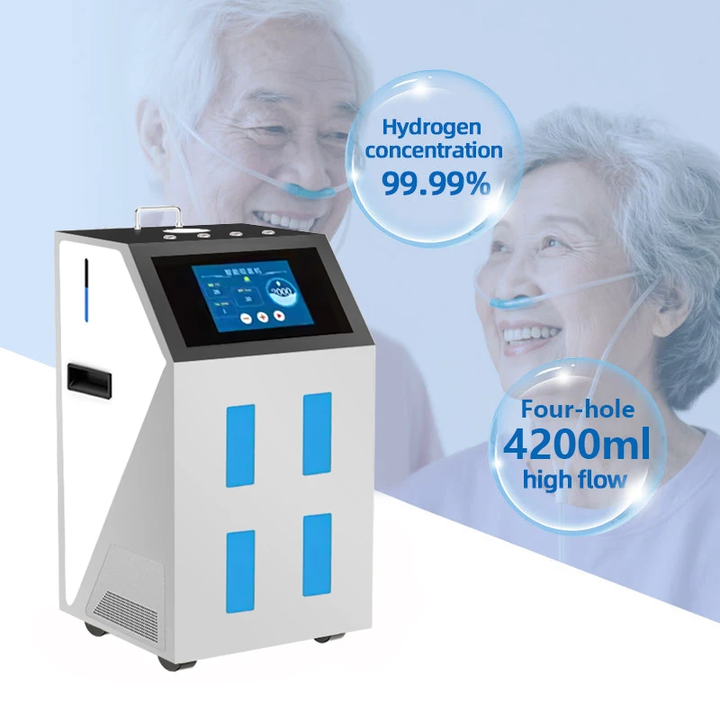 High Flow Hydrogen Generator 4800ml/min 99.99% Hydrogen Purity Medical Grade H2 CE Certification H2 Inhaler Brown Gas Generator