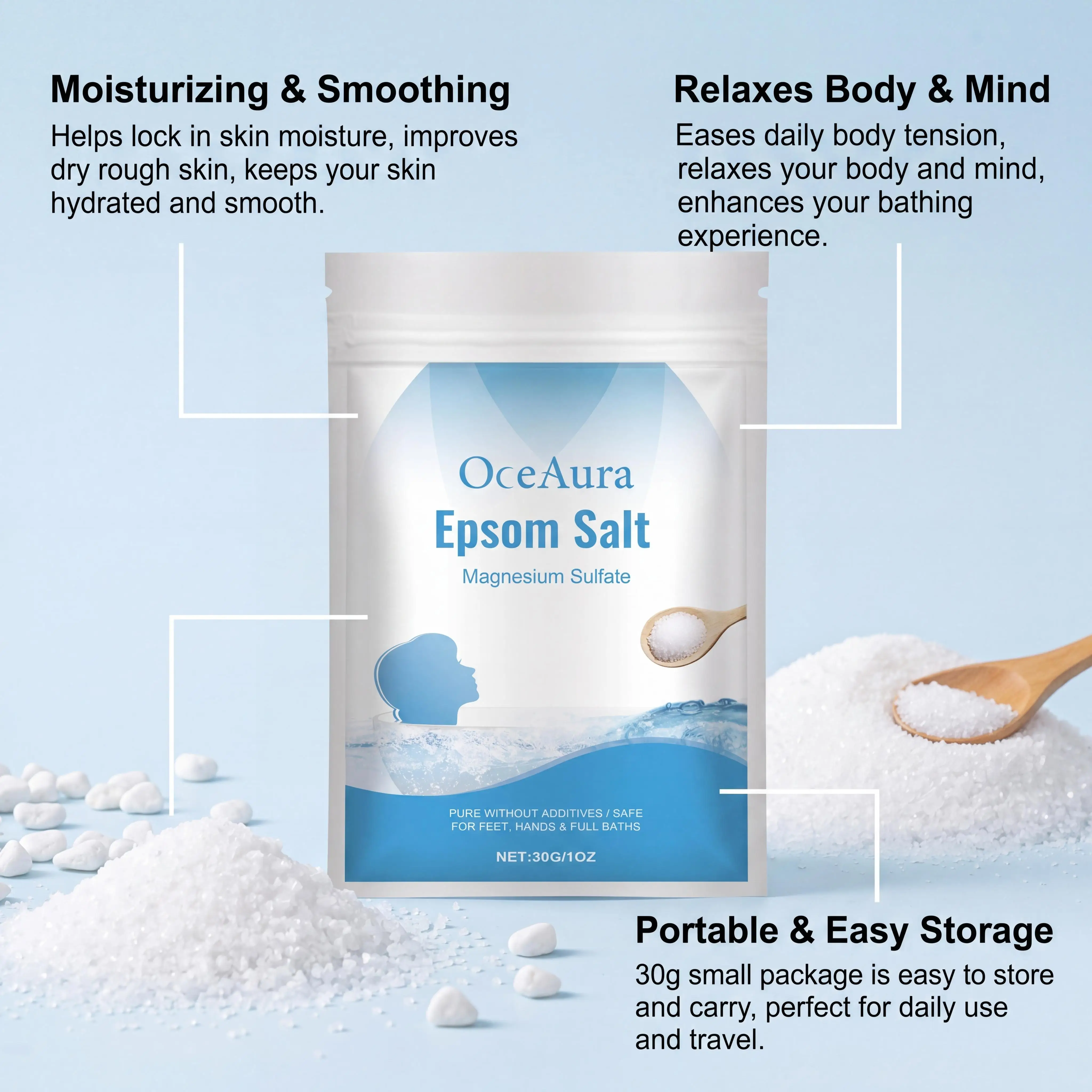 OceAura – czysta sól Epsom, sk – Bath Salts Magnesium recenzja i cena