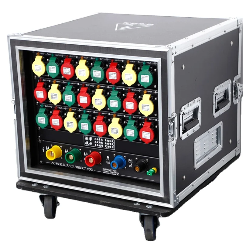 

24-way Power Supply Straight-through Box Stage Lighting Leakage protection Distribution Cabinet LED Power Distribution Cabinet