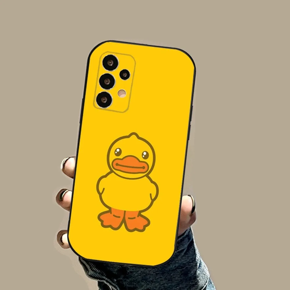 Cartoon Cute B-B D-Ducks Phone Case For Samsung S24,23,23,22,30,21,10,9,Note20 Ultra,Lite,Ultra,5G,Plus,FE,Black Soft Case