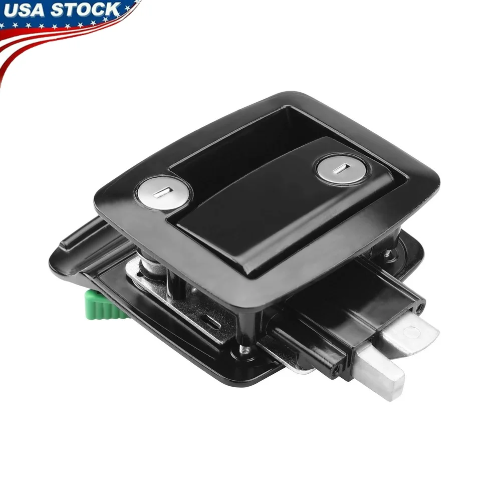 

Сверхмощный дверной замок для автофургона со встроенным засовом, безопасность из цинкового сплава, совместимый с большинством прицепов. Простая установка в комплекте.