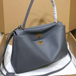 34cm Genuine Leather Handbag for Ladies Versatile Shoulder Bag Commuter Package Large Capacity Tote Soft Crossbody Fashion New