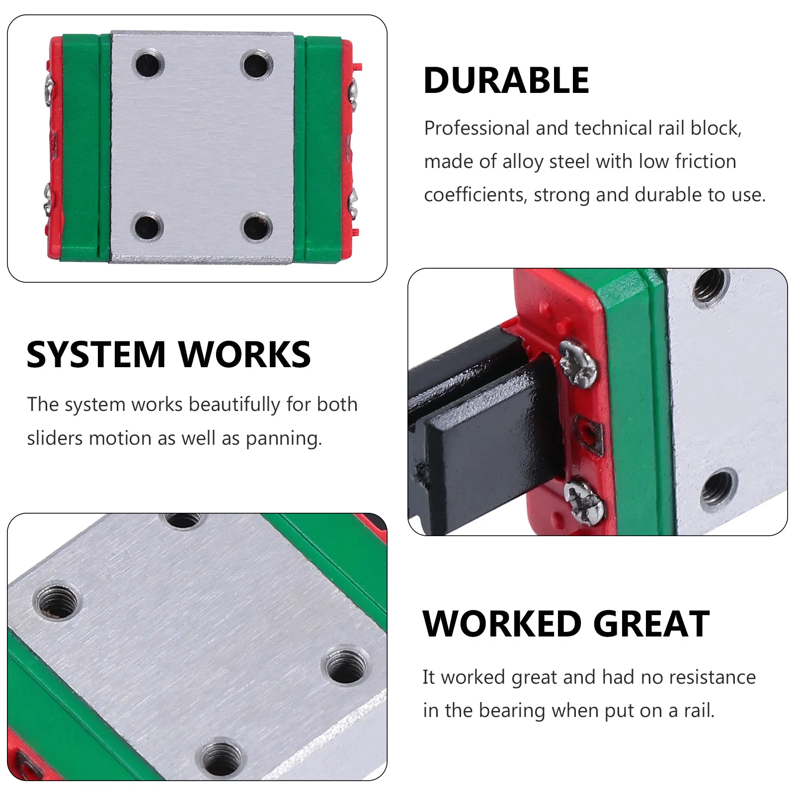 

Mini Linear Guide Rail Block Alloy Steel Low Friction Slider For Small Equipment Semiconductor Pcb Measuring Devices
