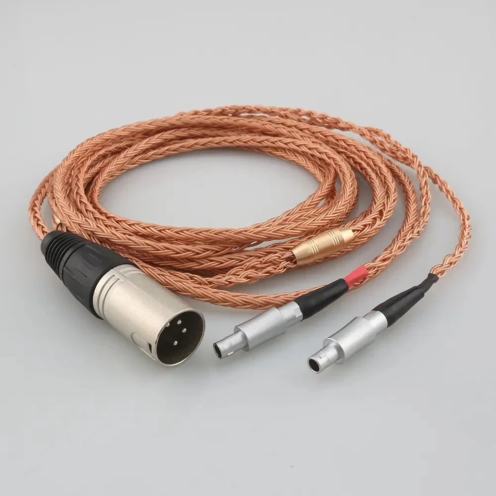 16 Core 99% 7N OCC Earphone Cable For Sennheiser HD800 HD800s HD820s HD820 Enigma Acoustics Dharma D1000 Headphone