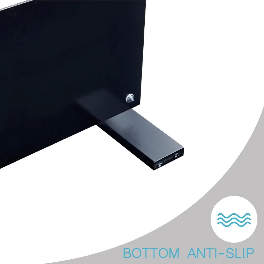 Living Room Rectangle Coffee Table, Tea Table Suitable for Waiting Room, Modern Side Coffee Table with Wooden Leg, Glass Tablet