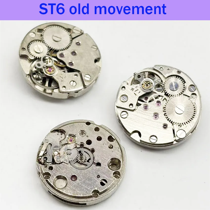 3PCS ST6 Watch Movement No Function Faulty Suitable for Beginners Disassembly Practice Research Old Watch Movement Accessory