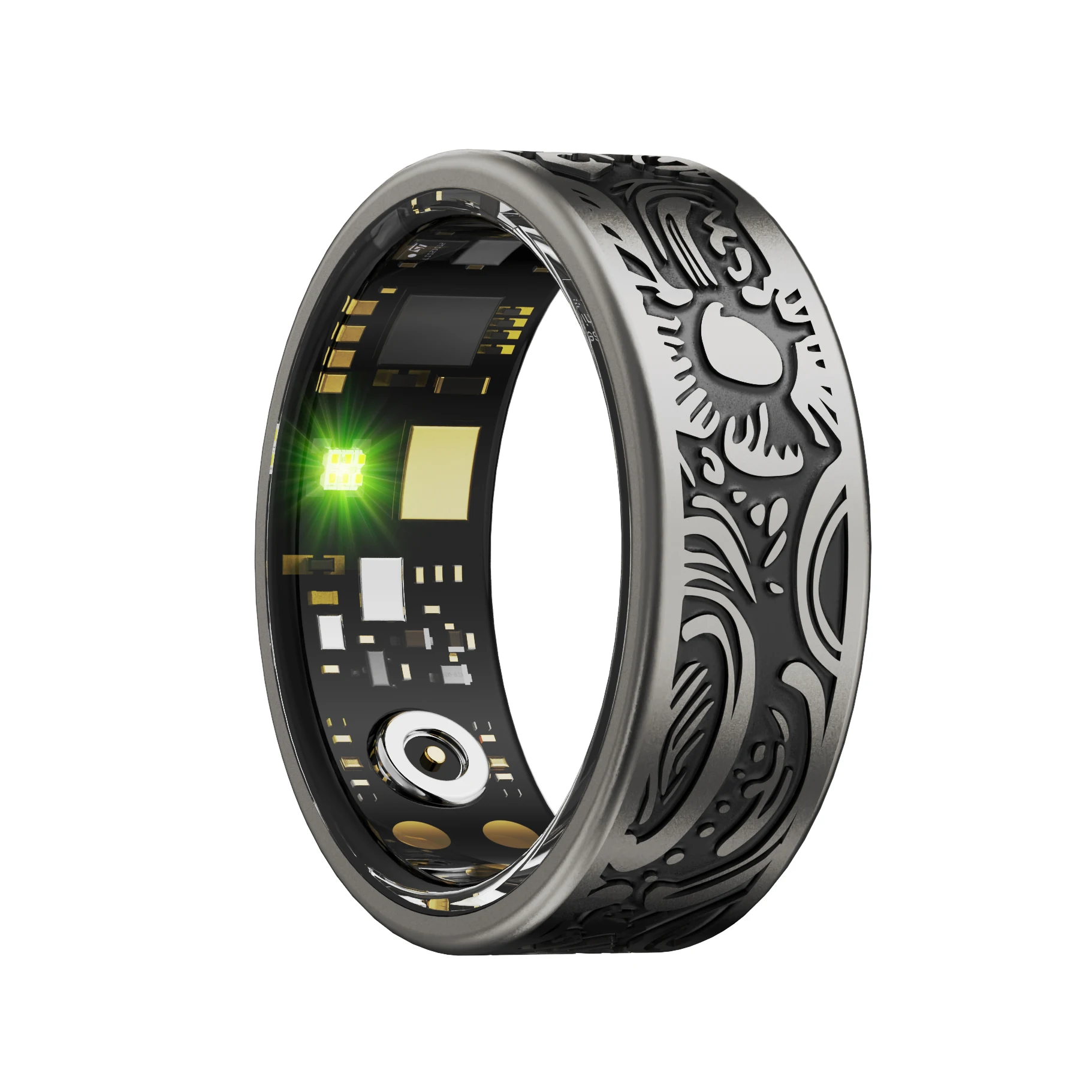 Jam Tangan Multifungsi SR09, Monitor Detak Jantung, SpO2, Pemantau Tidur, Mode Multi-olahraga, Tahan Air 5ATM, Cincin Pintar dengan Kontrol Gerakan