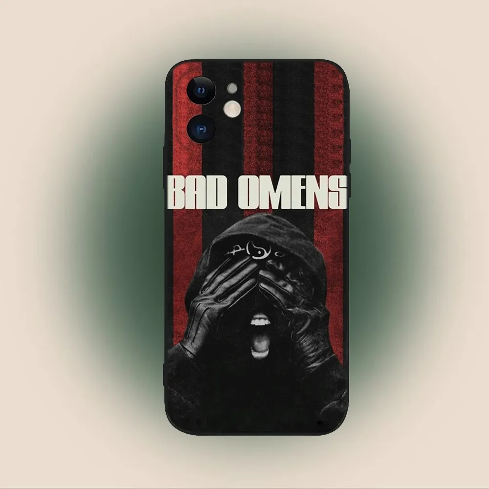 Band B-Bad O-Omens  Phone Case For iPhone 15,14,13,12,11,Plus,Pro Max,XS,X,XR,SE,Mini,8,7 Soft Silicone Black Cover