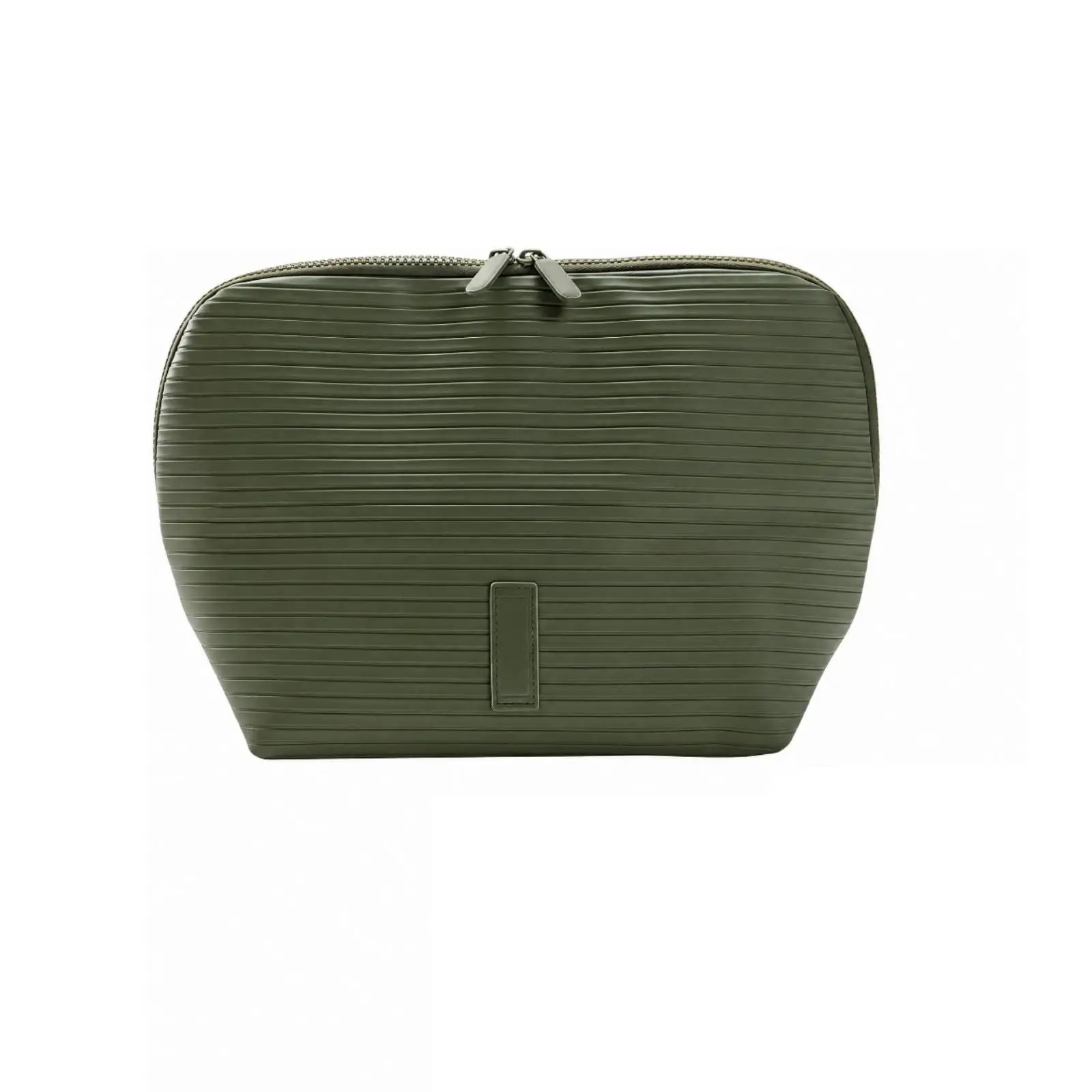 Large Cosmetic Storage Bag for Brush Kit with Handle and Mesh Pockets Foldable Toiletry Organizer Leather Travel Pouch