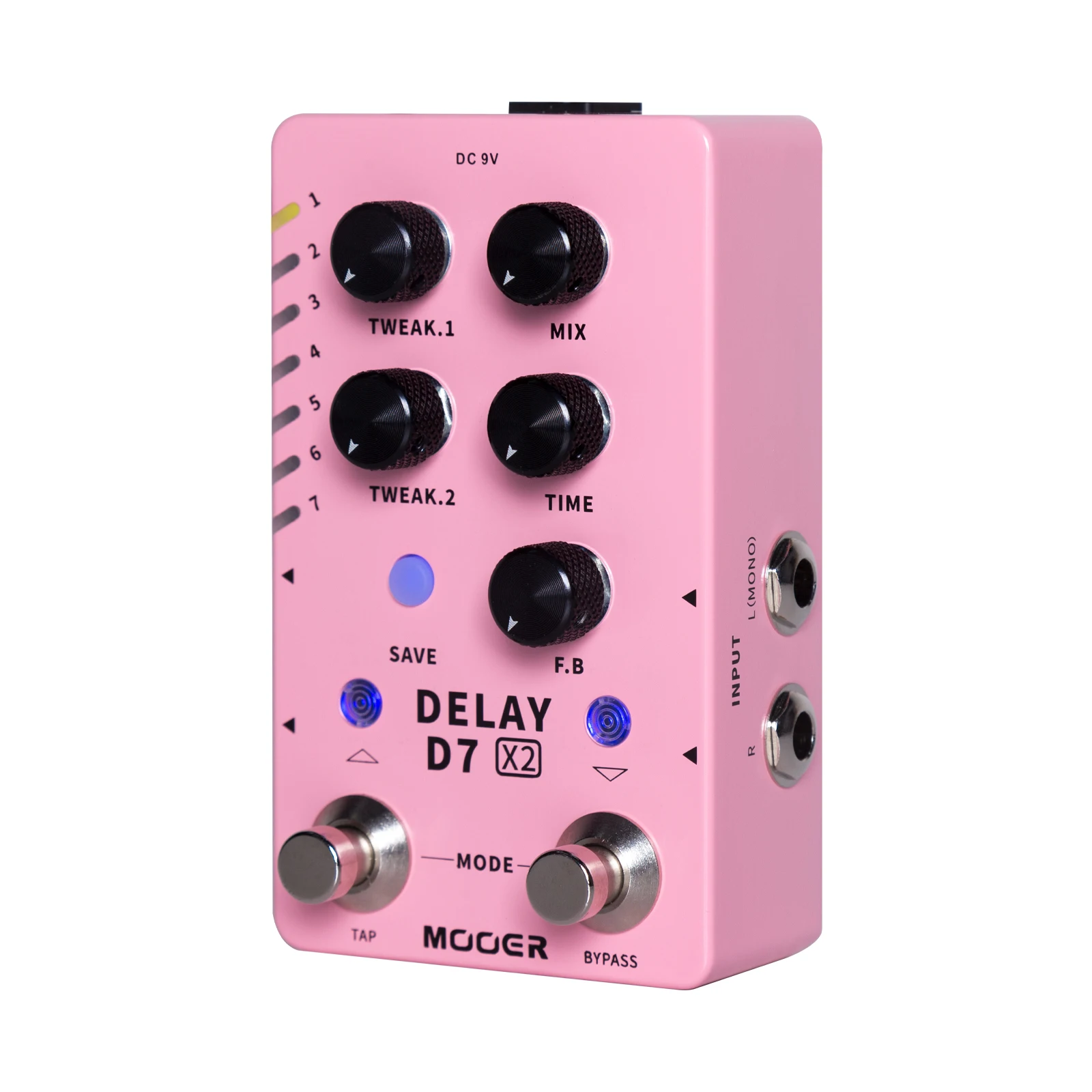 

Mooer D7 X2 Delay Guitar Pedal Effects Fuzz 14 Types Delay Authentic Vintage Modern Effects Classic Analog Stereo Effector