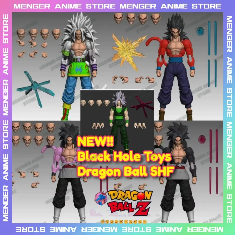 

Black Hole Dragon Ball Super Saiyan Articulated Action Figures Set SSJ5 Goku SSJ4 Gohan Black Goku Model Collectible Anime Gift