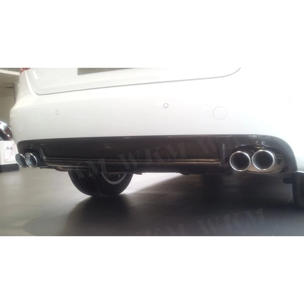 

Carbon Fiber Rear Diffuser Lip Spoiler For Audi A4 B8 Standard 2009-2012 Rear Bumper Diffuser