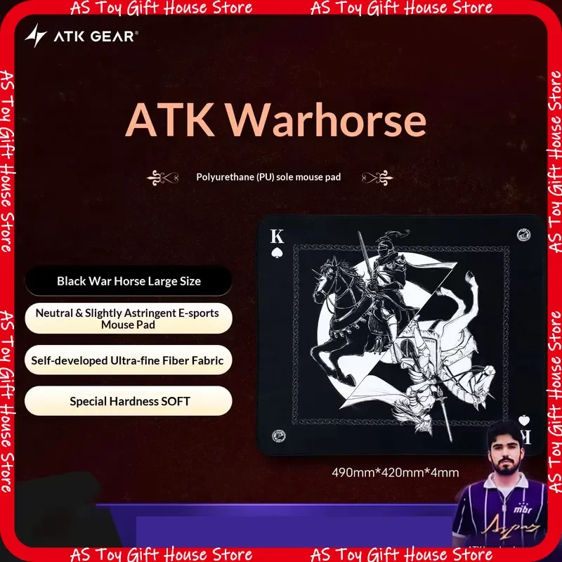Heißes ATK Kong Xsoft Gaming-Mauspad aus Poron, rutschfest, für Esports, geeignet für 60 bis 80 Prozent mechanische Tastaturen, Desktop-Gaming-Zubehör, CS:GO