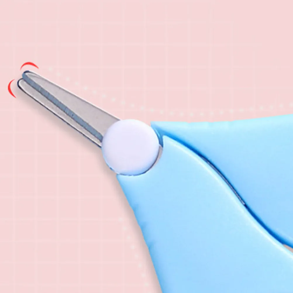 

2Sets Toddler Nail Clippers Set Round Nasal Tweezers Effortless Cutting Prevention Baby Nail Kit Baby Fingernail Scissors