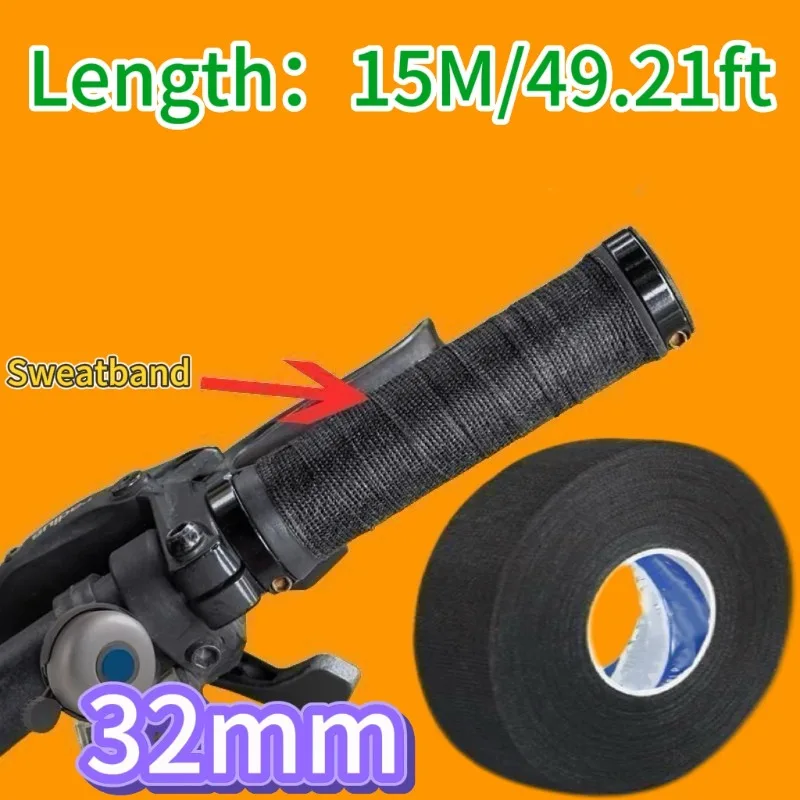 -40 ° C bis 80 ° C 9-32mm Breite Hitzebeständiges Flanell-Klebeband für Kfz-Verkabelung Schwarzes Hochtemperatur-Klebeband für Kabel