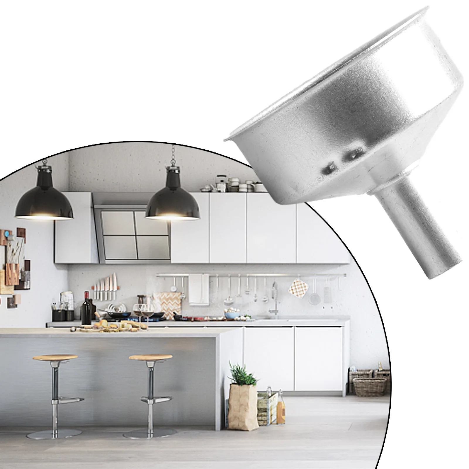 Воронка Мока Воронка Замена фильтра Воронка Фильтрующая пластина 1 2 3 6 9 12 чашек 50 мл-600 мл Алюминий Совершенно новый Высокое качество