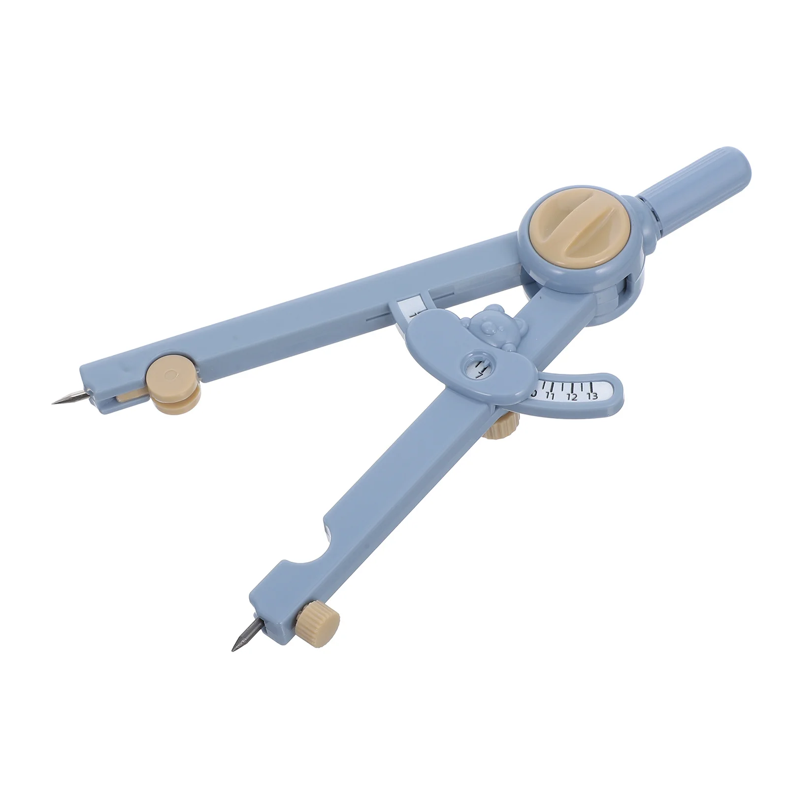 

Multifunctional Circles Drawing Tool Compasses for Woodworking Pencil Carpenter Math Blue Student Use