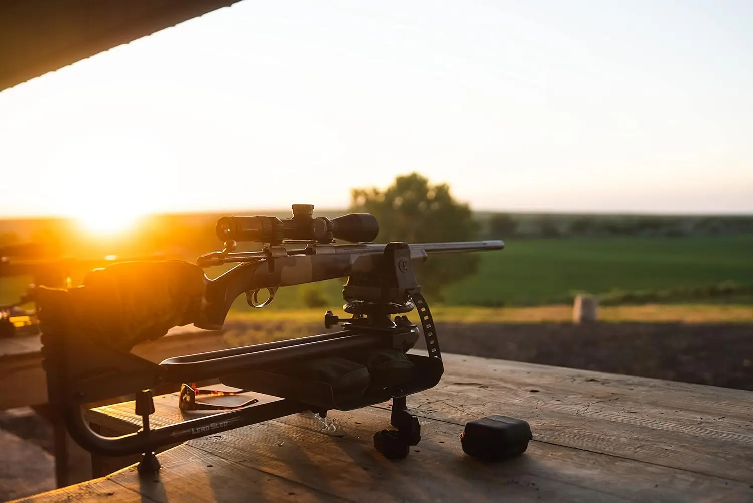 Support de tir pour fusil avec traîneau à plomb, cadre ambidextre réglable pour la réduction du recul, la vue dans et ing.org, DFT 2