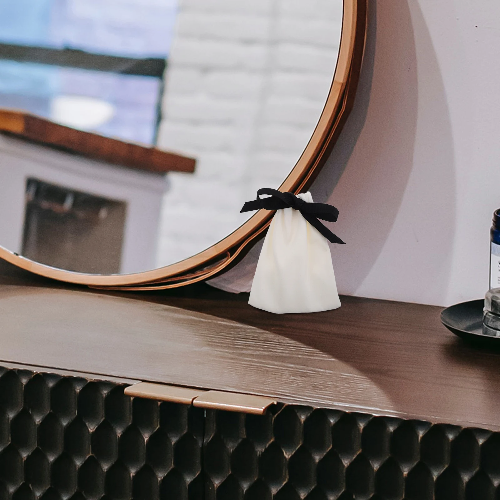 

10 Pcs Drawstring Jewelry Bags Velvet Cloth Pouches Storage Small Gift Wedding Present ganizer Pouch Cloth Bag Storage Bag