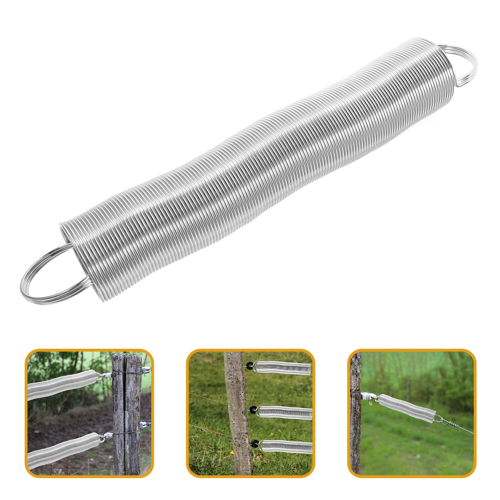 

Электрический забор из нержавеющей стали, пружинный аксессуар, прочный натяжной аксессуар, ворот из пастбищ, защитная пружина для пастообразного забора